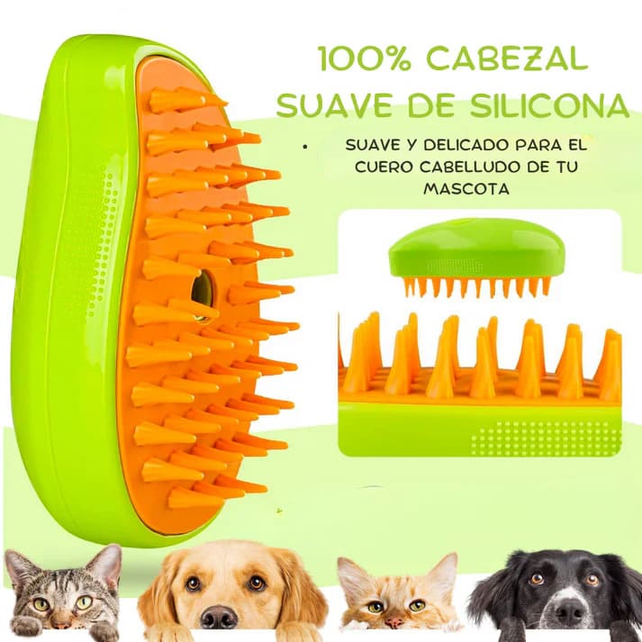 Cepillo Vapor Mascotas